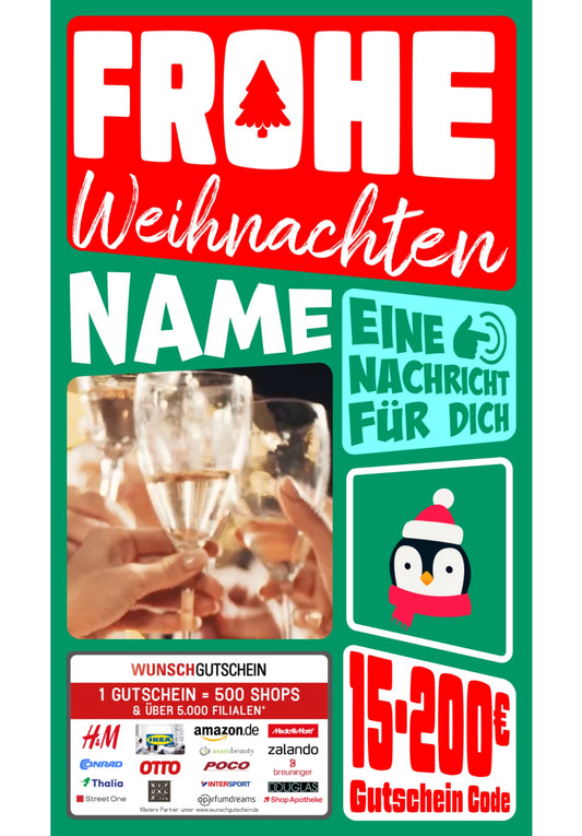 Digital - Frohe Weihnachten - Tannenbaum