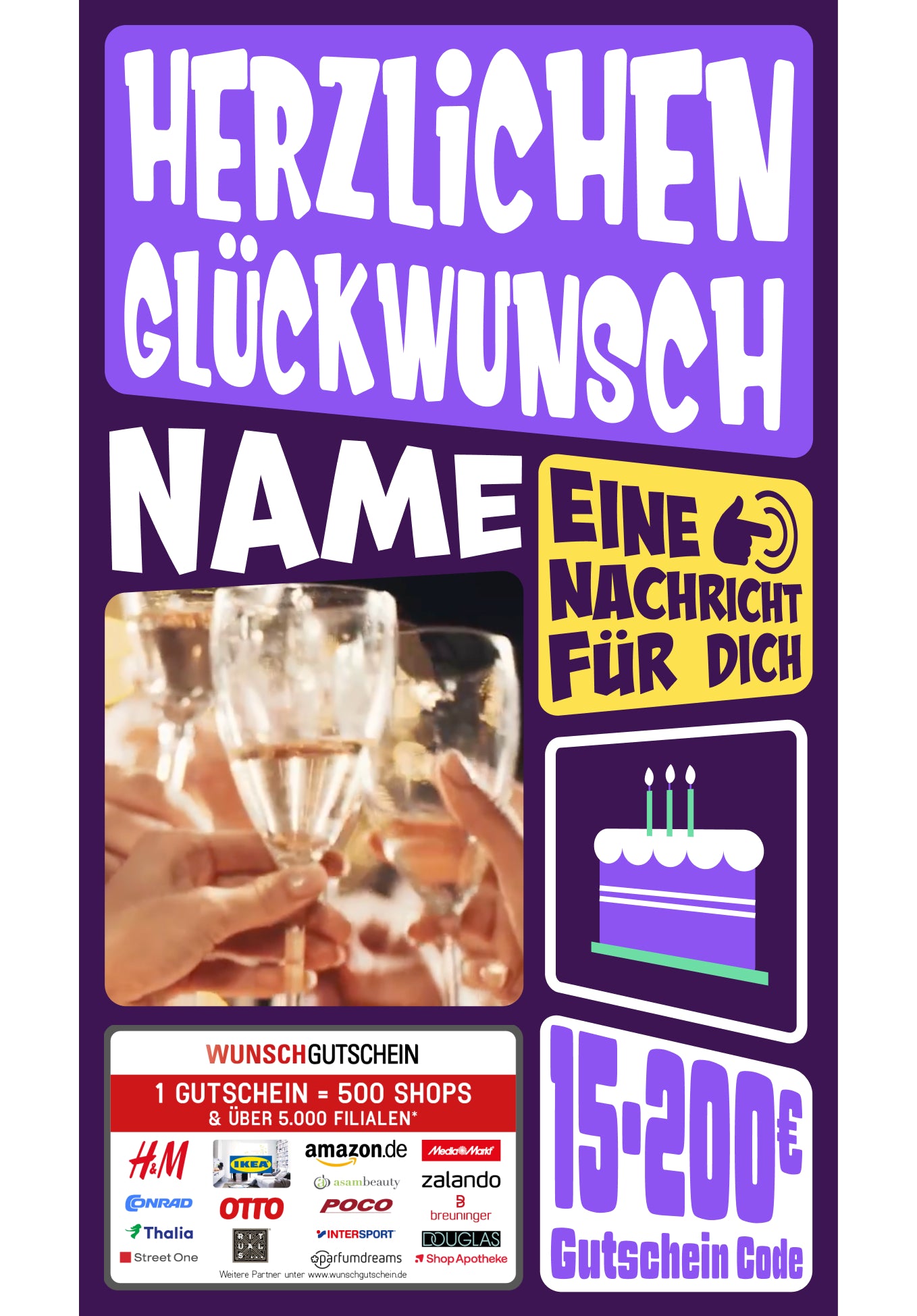 Digital - Herzlichen Glückwunsch