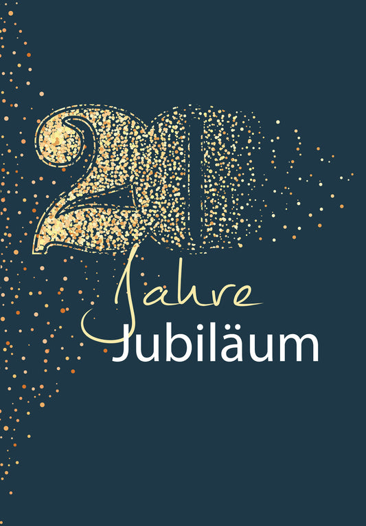 20 Jahre Jubiläum - Blau Gold