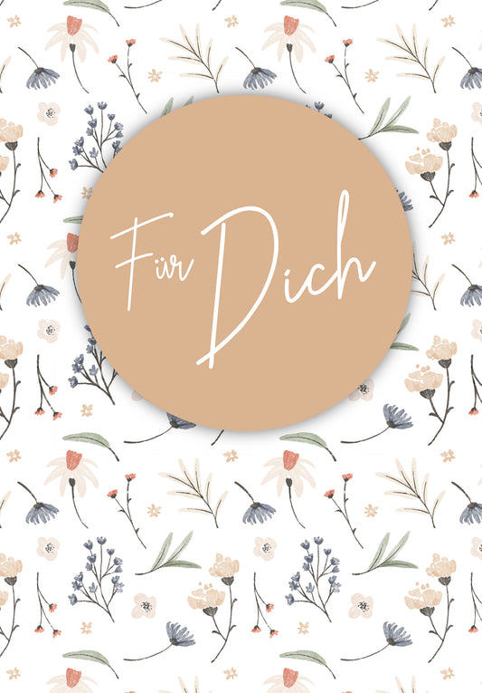 Für Dich - Blumen weiß