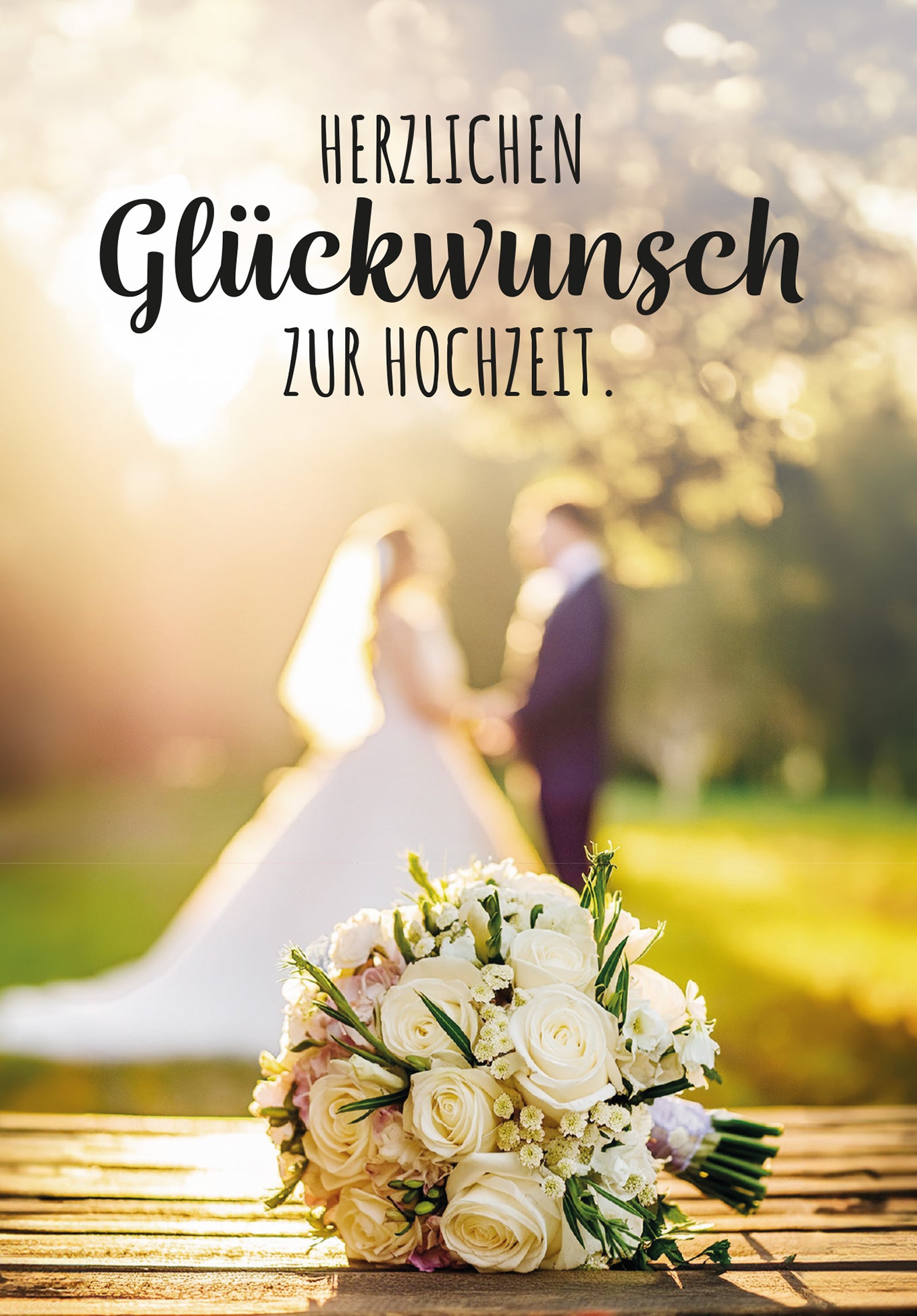 Glückwunsch zur Hochzeit - Hochzeitsstrauss