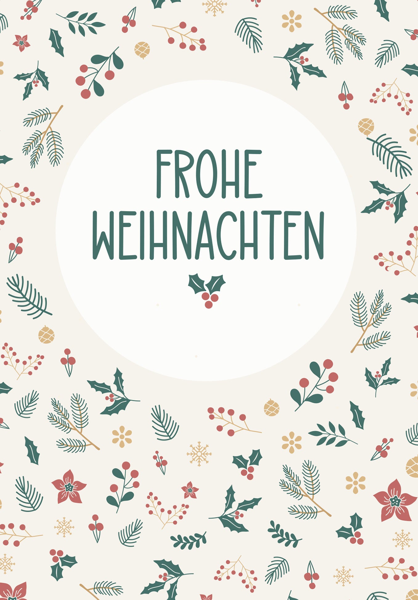 Frohe Weihnachten - Zweige (Gutscheinwert)