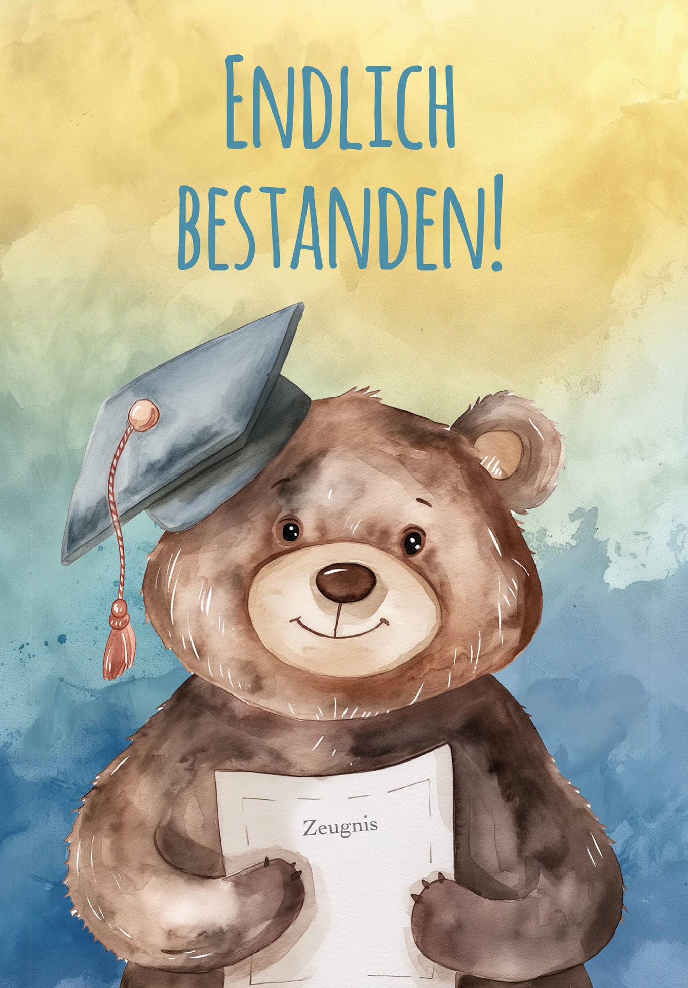 Endlich bestanden - Bär