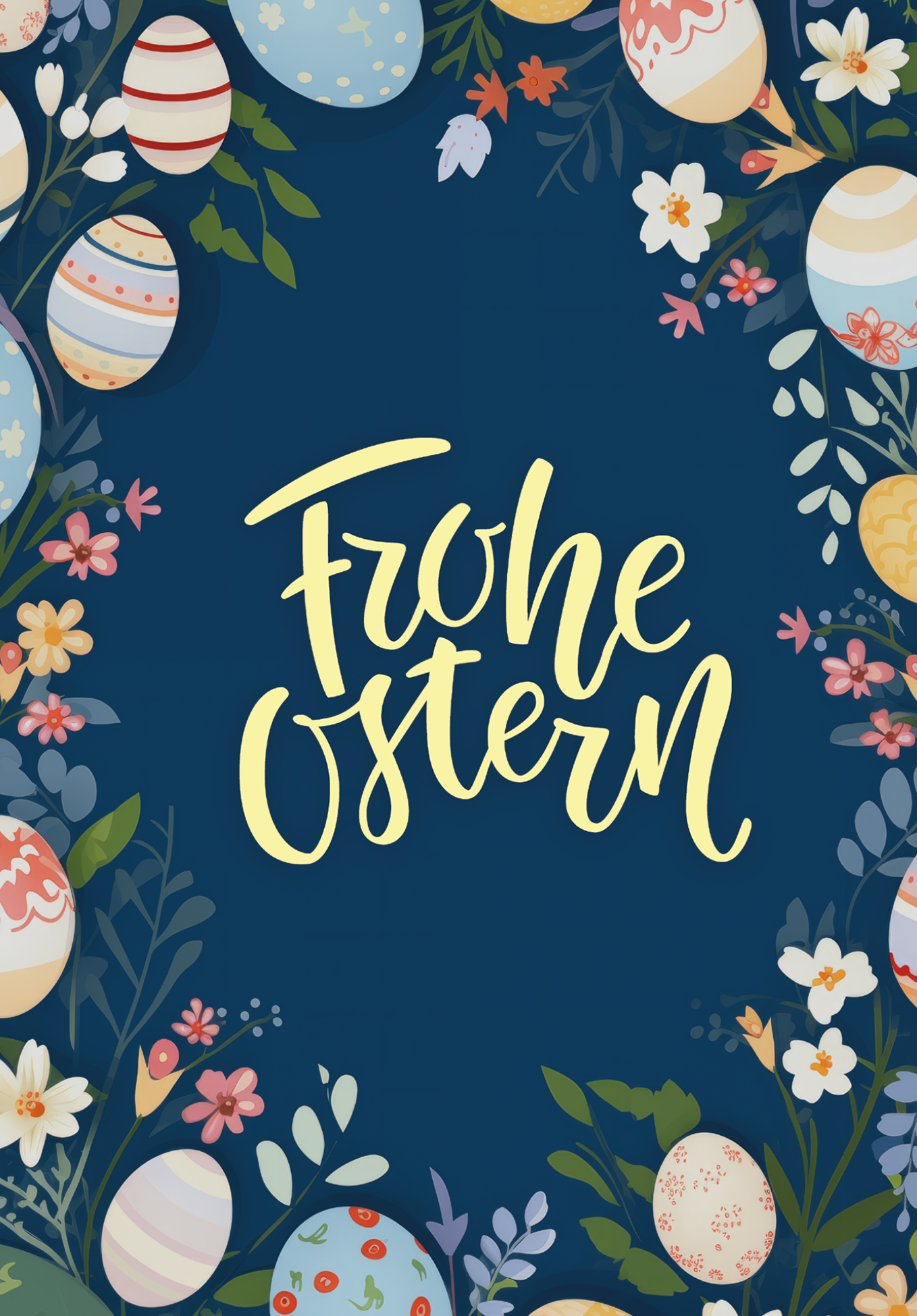 Frohe Ostern - Ostereier Blumen (Gutscheinwert)