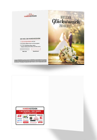 Glückwunsch zur Hochzeit - Hochzeitsstrauss