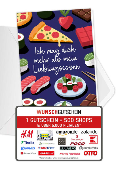 Lieblingsessen - Pizza Sushi (Gutscheinwert)