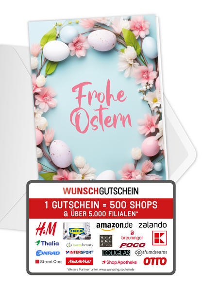 Frohe Ostern - Blumenkranz