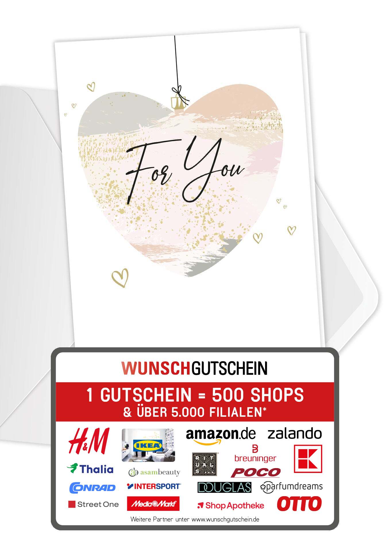 For you - Weihnachtsherz (Gutscheinwert)