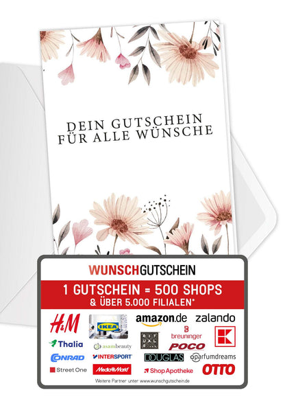 Für alle Wünsche - Blumen weiß