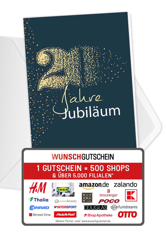 20 Jahre Jubiläum - Blau Gold