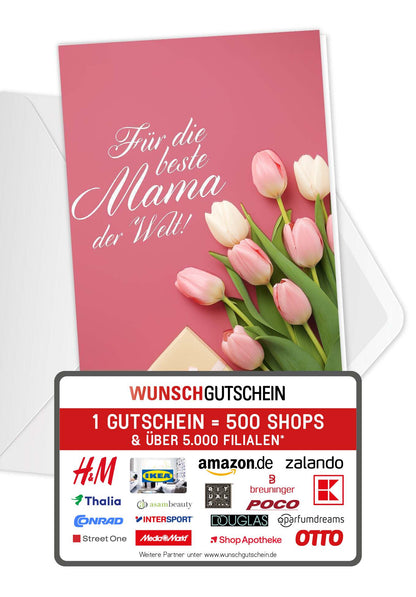 Für die beste Mama - Tulpen Geschenk