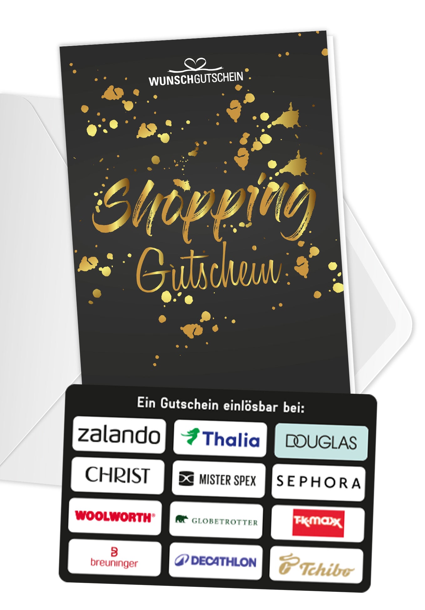 Shopping Gutschein – Einlösbar bei beliebten Top-Marken