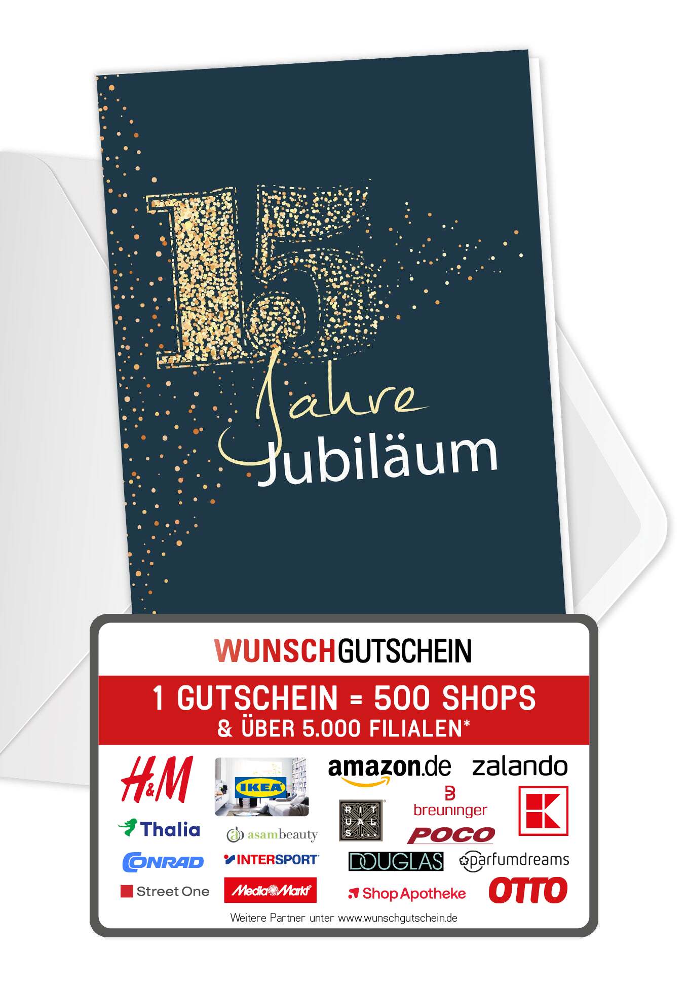 15 Jahre Jubiläum - Blau Gold