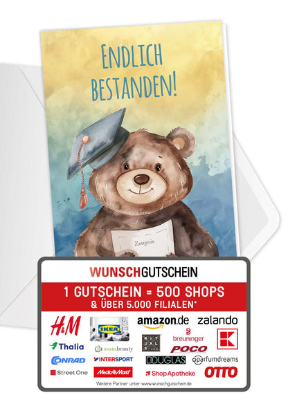 Endlich bestanden - Bär