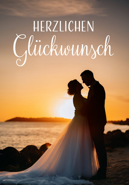 Herzlichen Glückwunsch - Sonnenuntergang (Gutscheinwert)