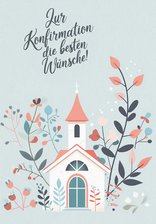 Zur Konfirmation - Kirche Rosa