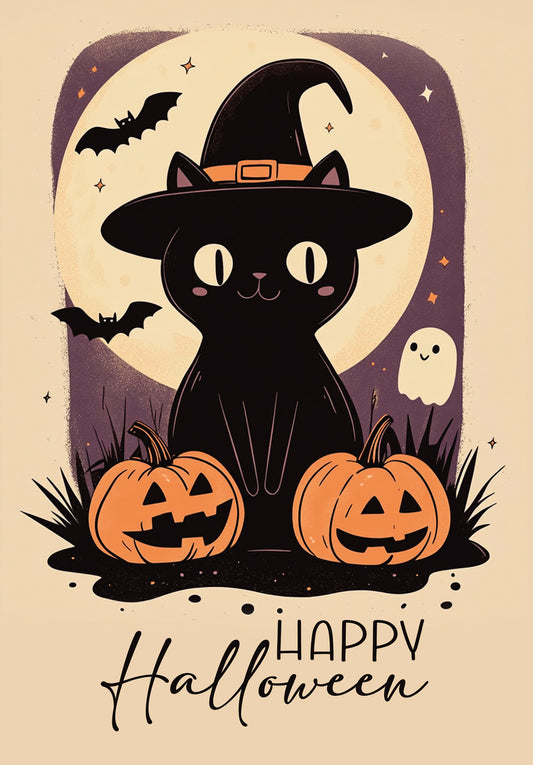 Happy Halloween - Katze (Gutscheinwert)