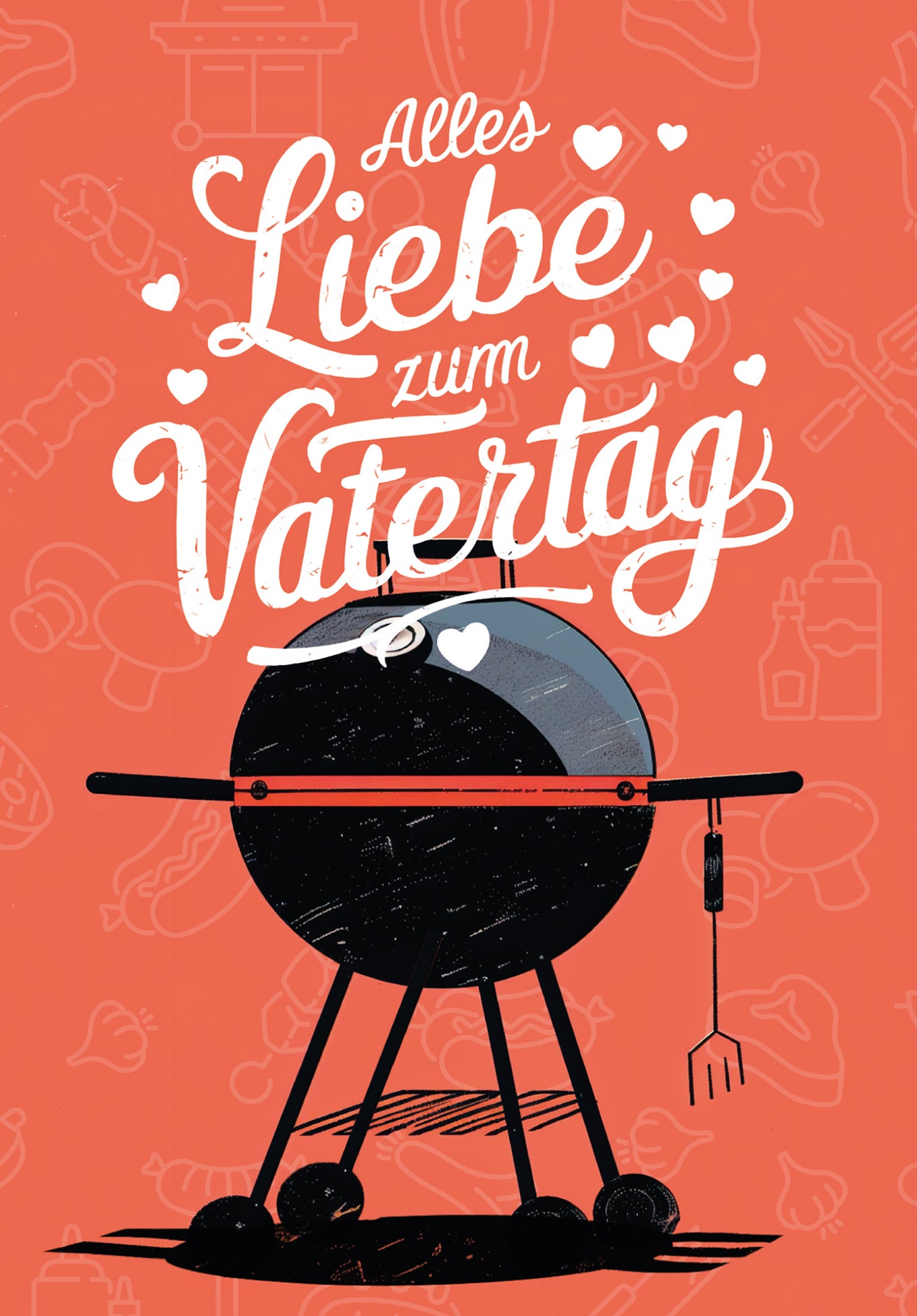 Alles Liebe Vatertag - Grill Rot (Gutscheinwert)