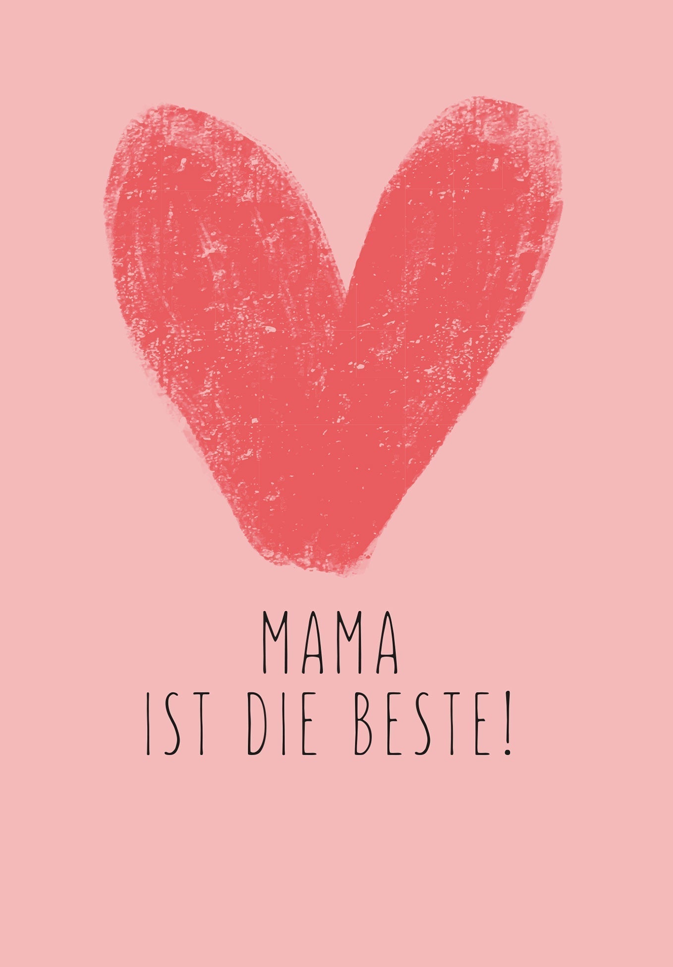 Mama ist die Beste - Herz (Gutscheinwert)