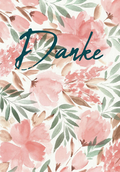 Danke - Aquarell Blume (Gutscheinwert)