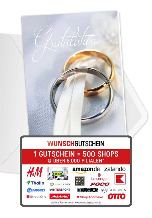 Gratulation - Ringe (Gutscheinwert)