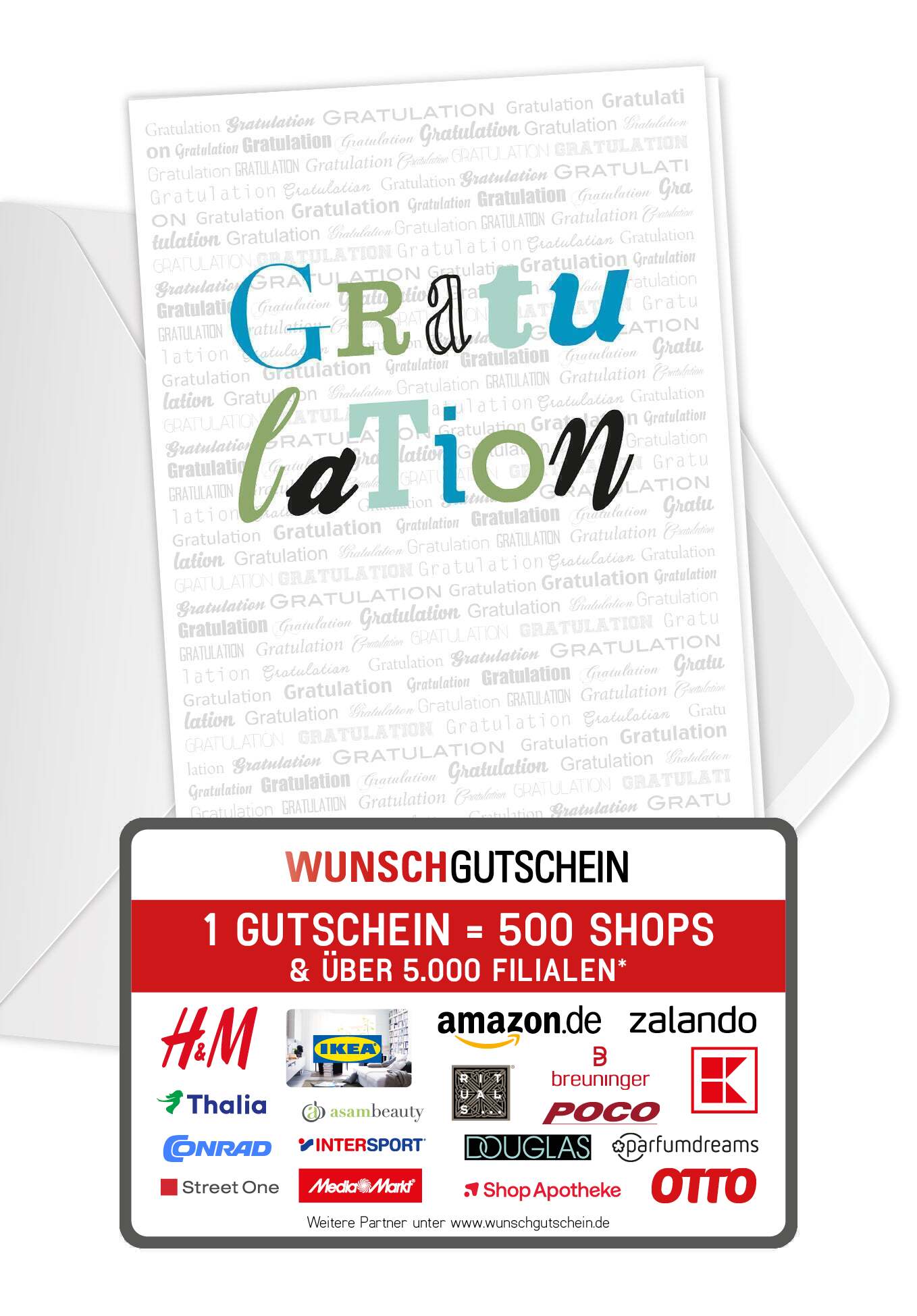 Gratulation - Grau