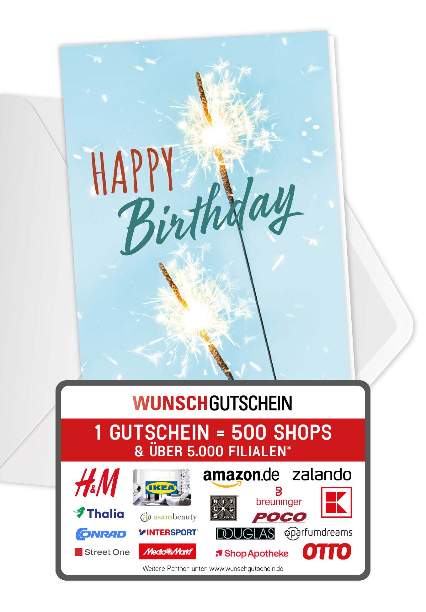 Happy Birthday - Wunderkerzen