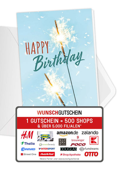 Happy Birthday - Wunderkerzen